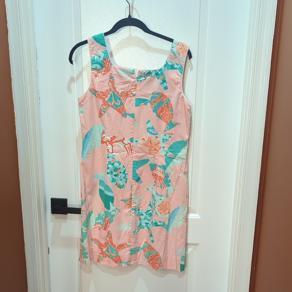 Lilly Pulitzer Pink and Teal Mini Dress - Picture 3 of 3